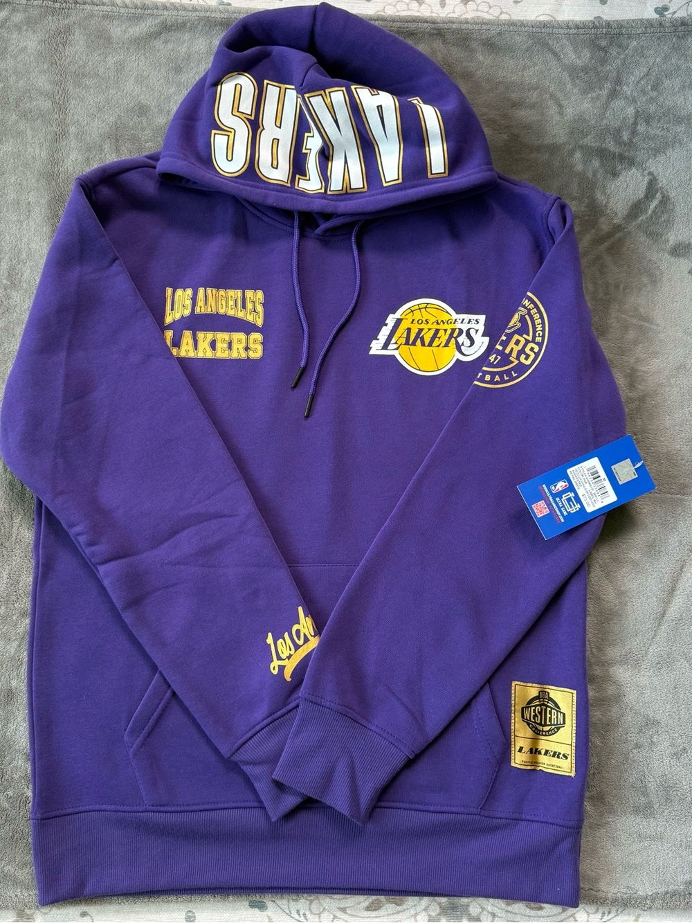 Los Angeles Lakers Ultra Game Purple NBA Hoodie NWT Purple Sz M